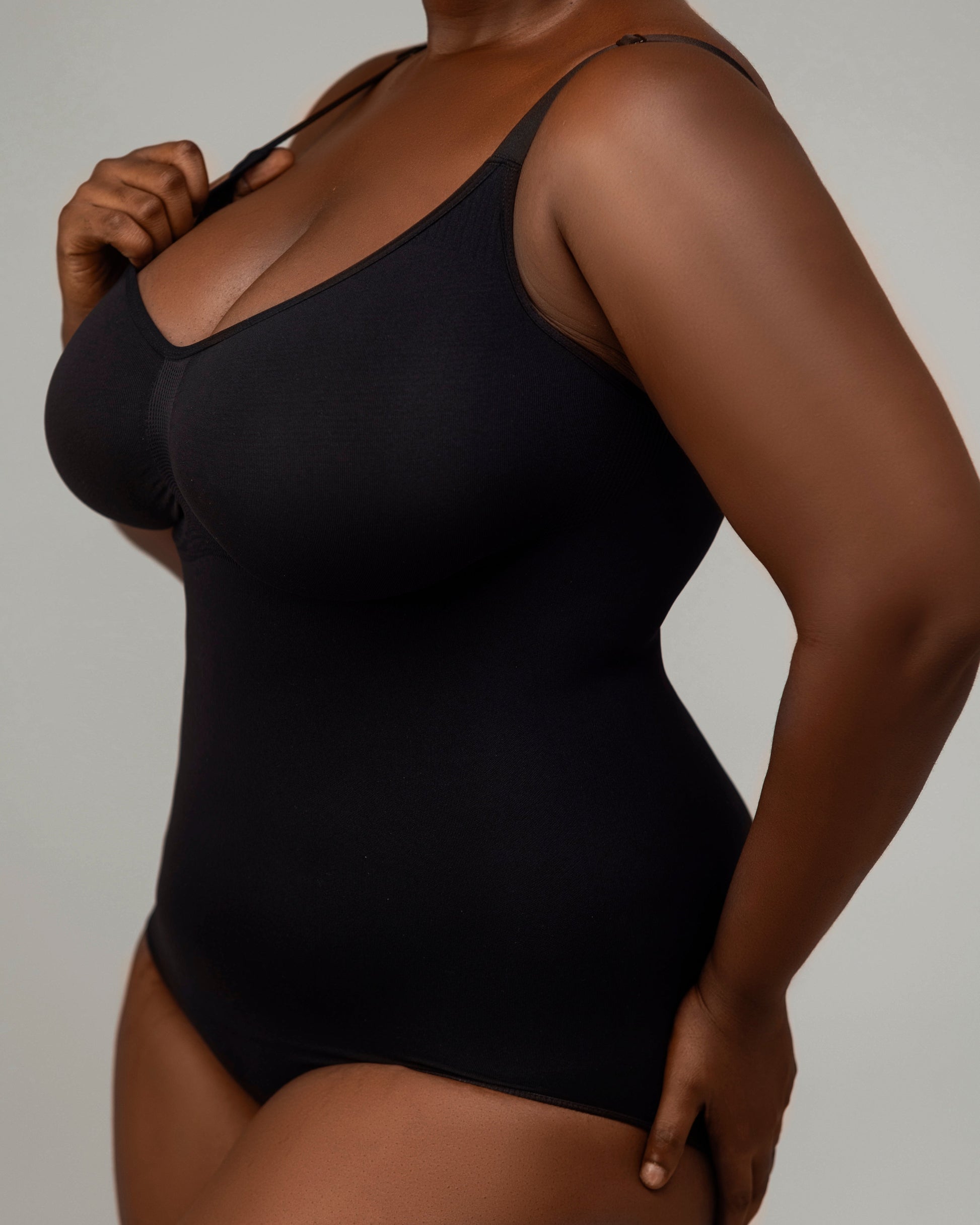 Augusta Newham Sculpting Bodysuit - Black (Side)