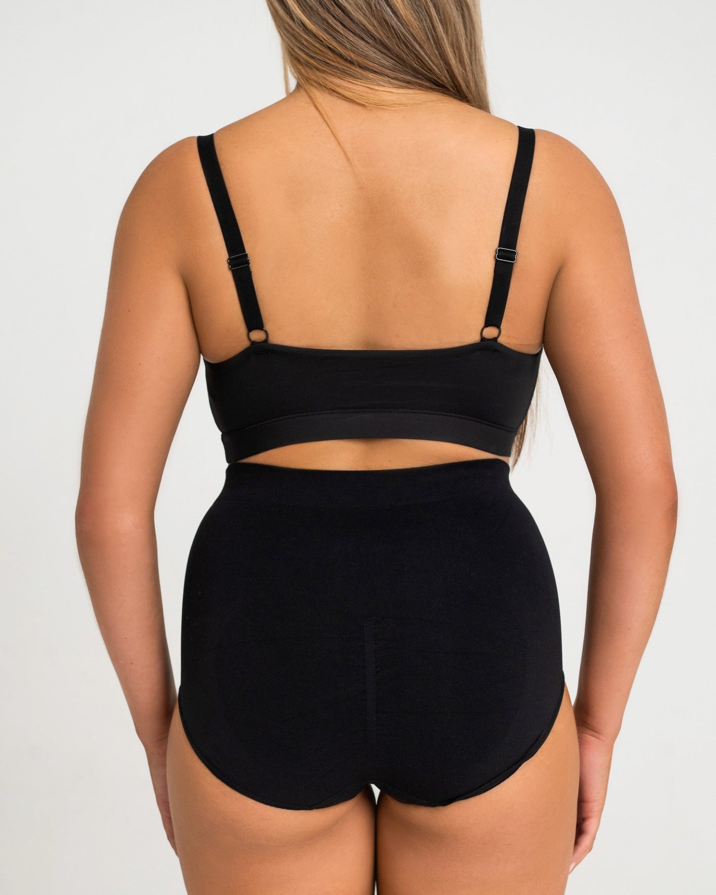 Augusta Newham Smooth Seamless Unlined Stretch Bralette - Black (Back)