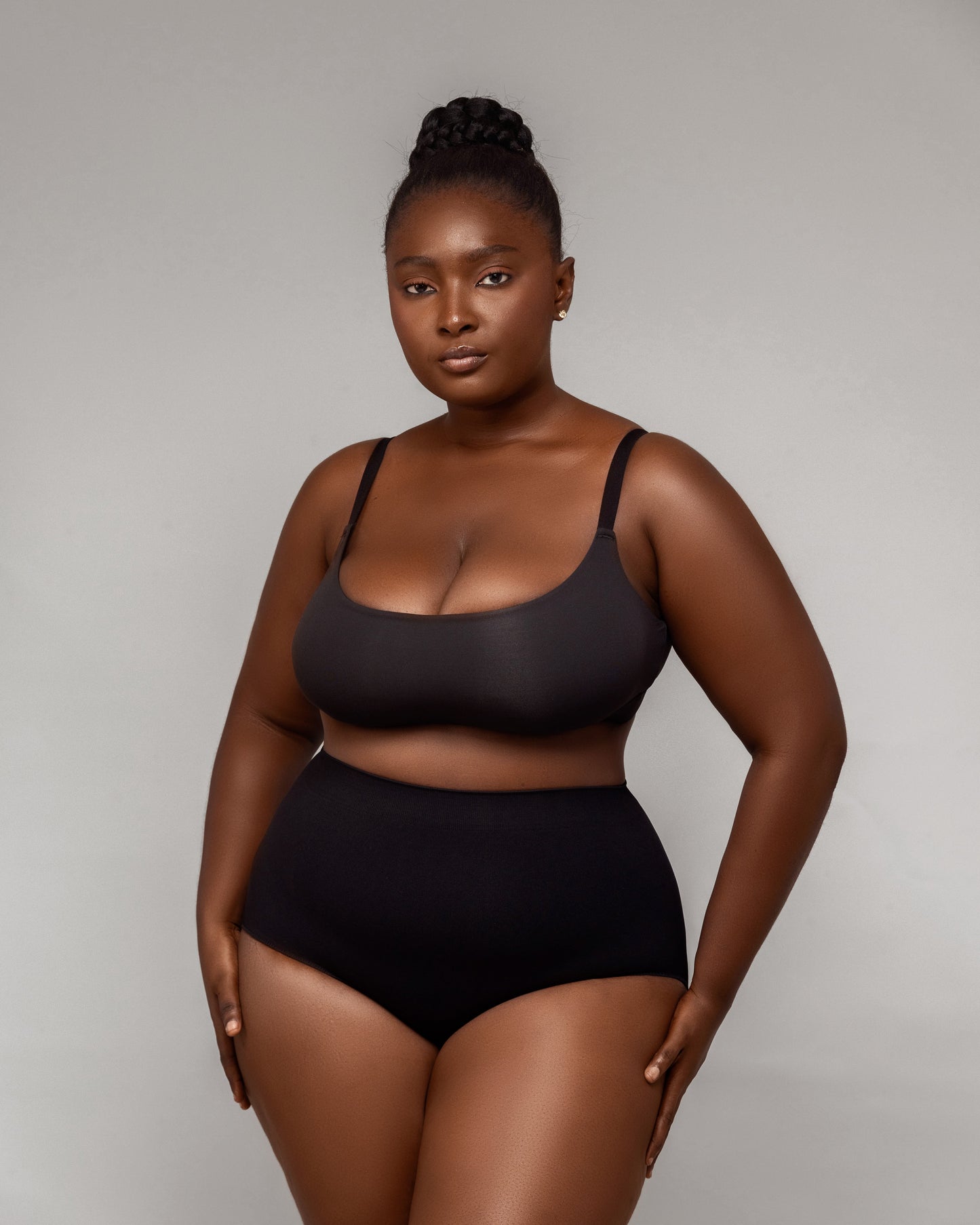 Augusta Newham Smooth Seamless Unlined Stretch Bralette - Black (Main)