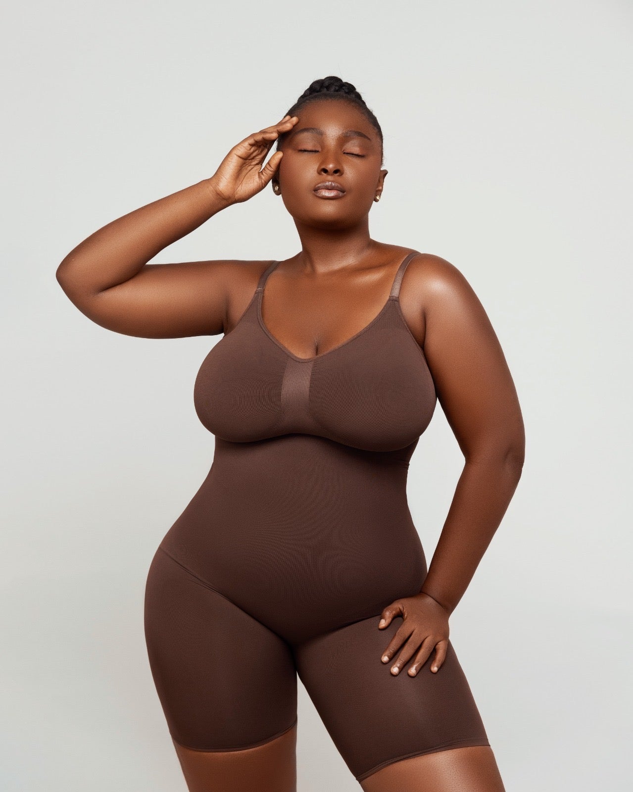 Augusta Newham Women Extra Sculpted Body Shapewear - Chocolate (Front)