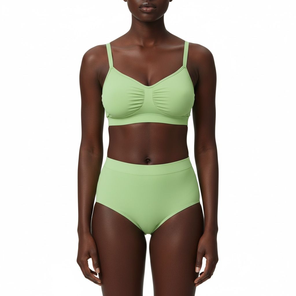 Augusta Newham Women's High Waisted Brief Control Pant - Matcha (Back)
